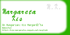 margareta kis business card